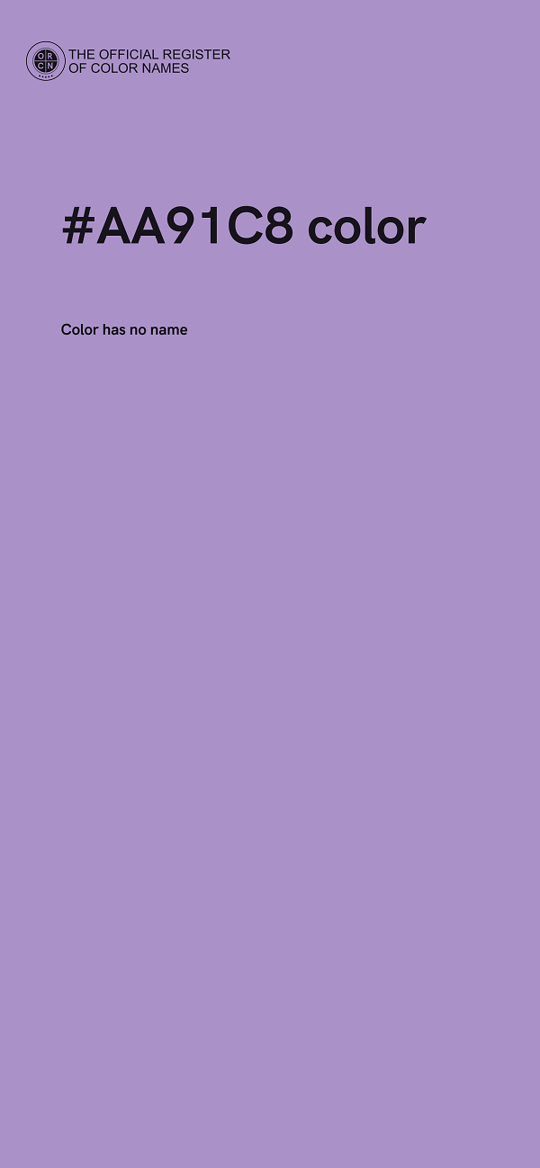 #AA91C8 color image