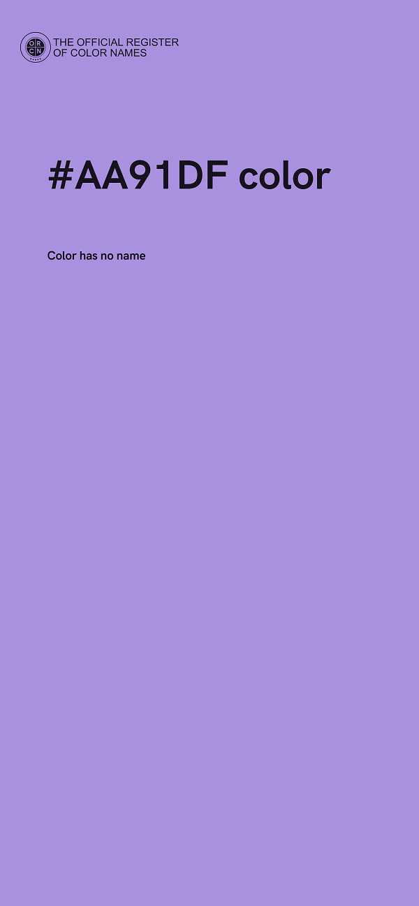 #AA91DF color image