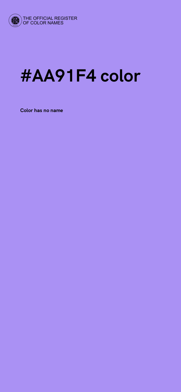 #AA91F4 color image