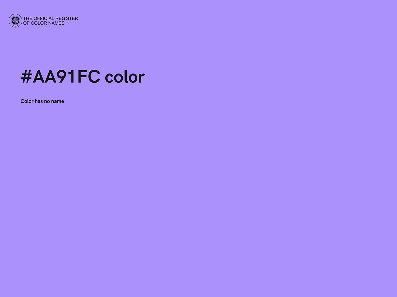 #AA91FC color image