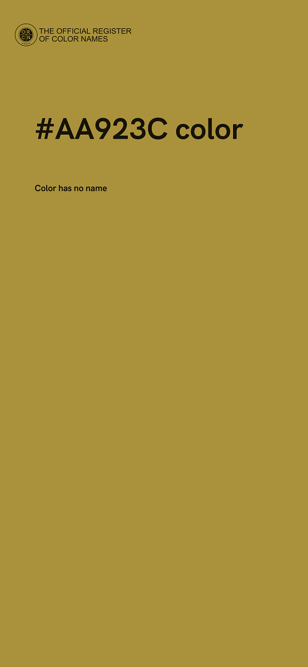 #AA923C color image
