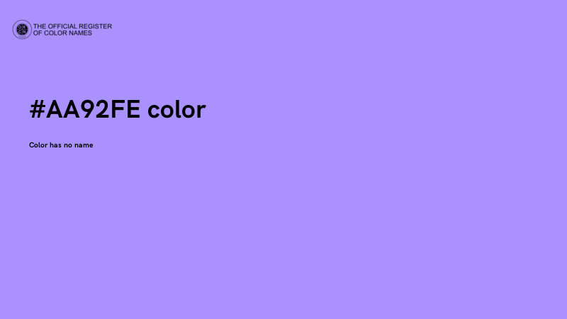 #AA92FE color image