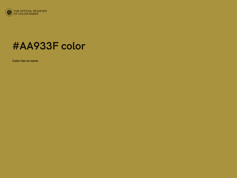 #AA933F color image