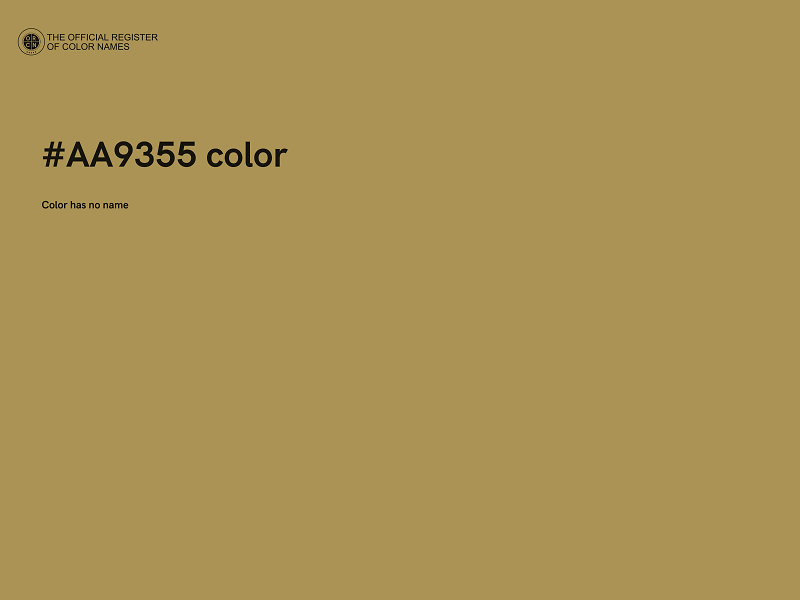#AA9355 color image