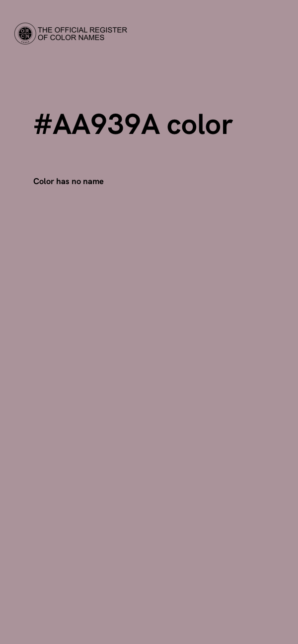 #AA939A color image