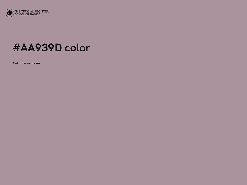 #AA939D color image