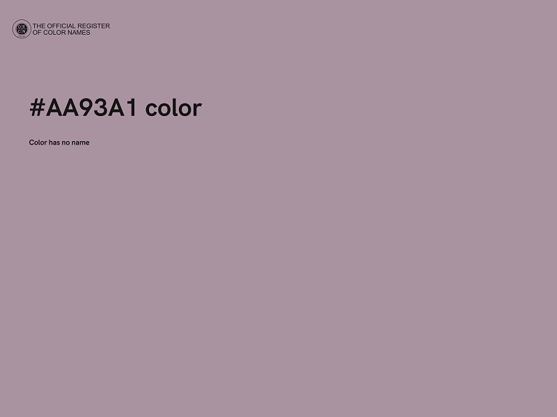 #AA93A1 color image