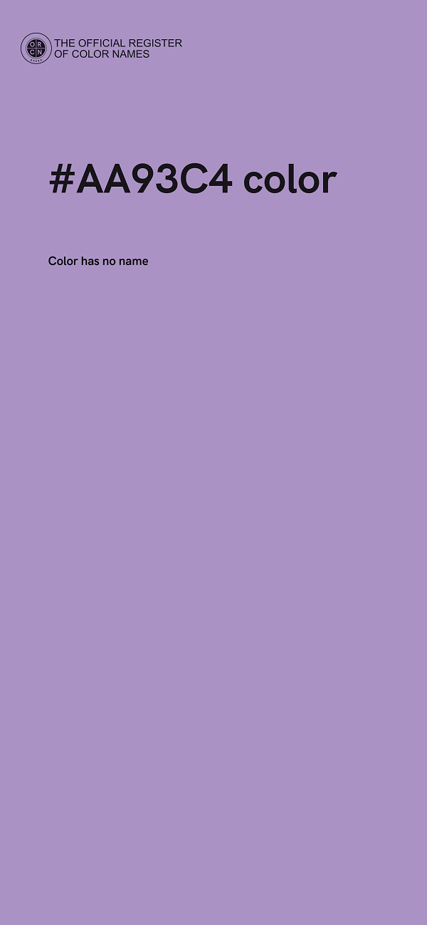 #AA93C4 color image