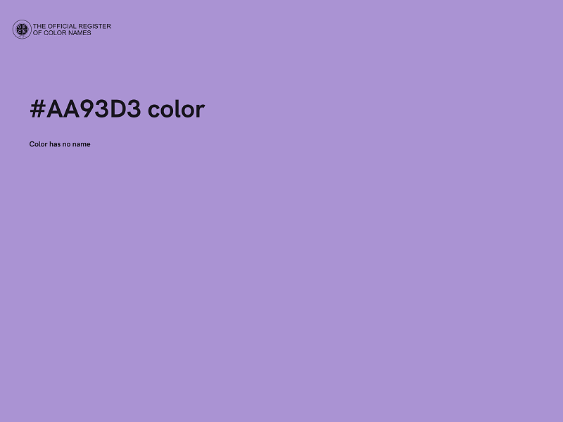 #AA93D3 color image