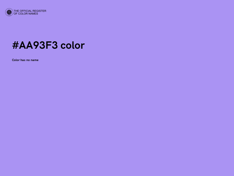 #AA93F3 color image