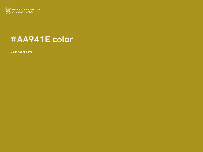 #AA941E color image