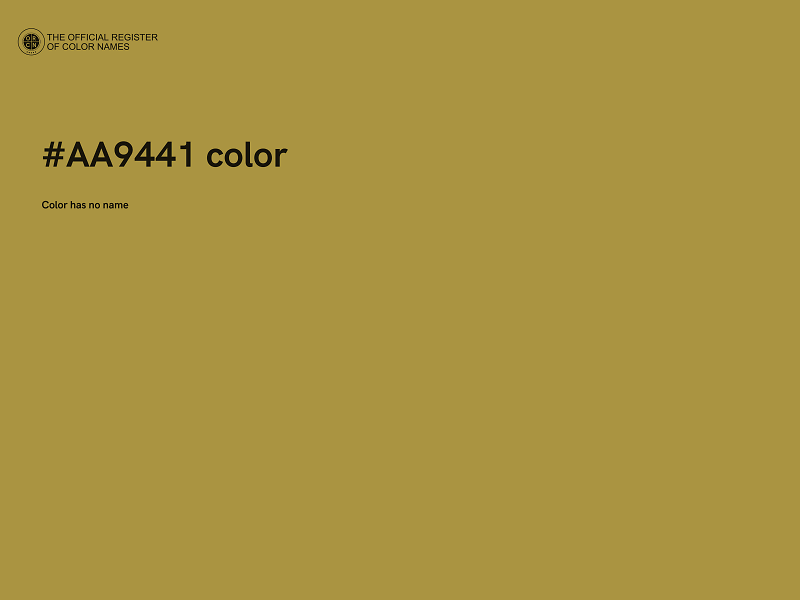 #AA9441 color image