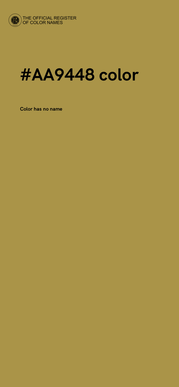 #AA9448 color image