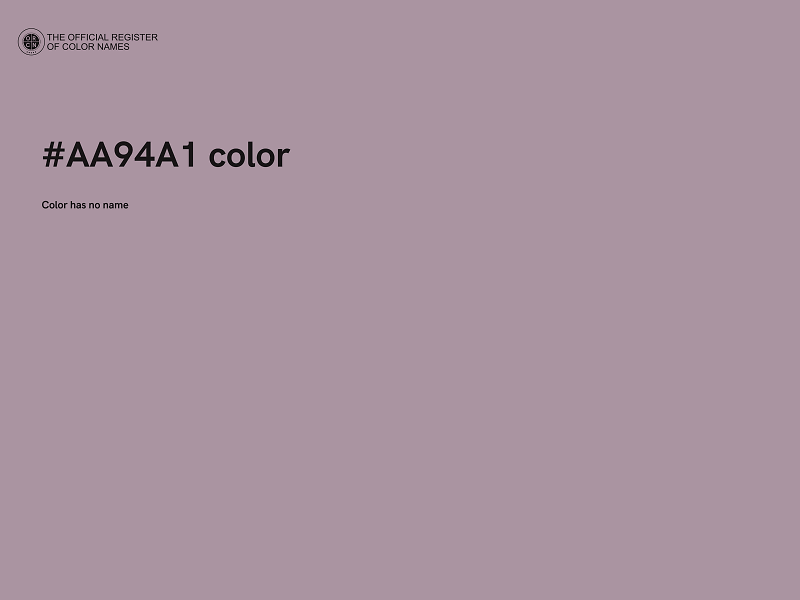 #AA94A1 color image