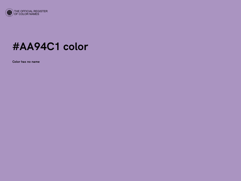 #AA94C1 color image