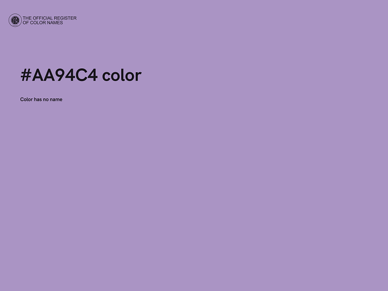 #AA94C4 color image