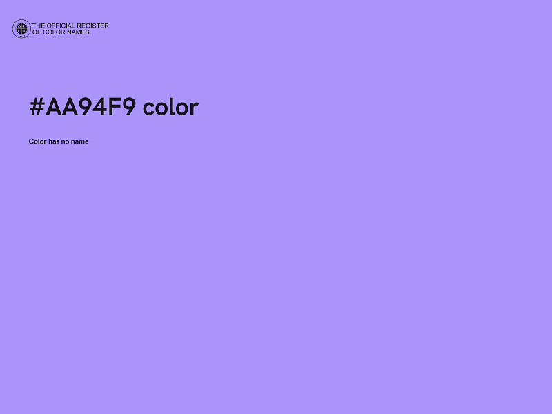 #AA94F9 color image