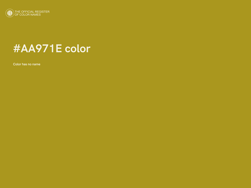#AA971E color image