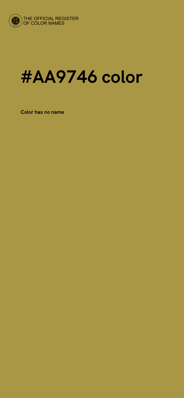 #AA9746 color image