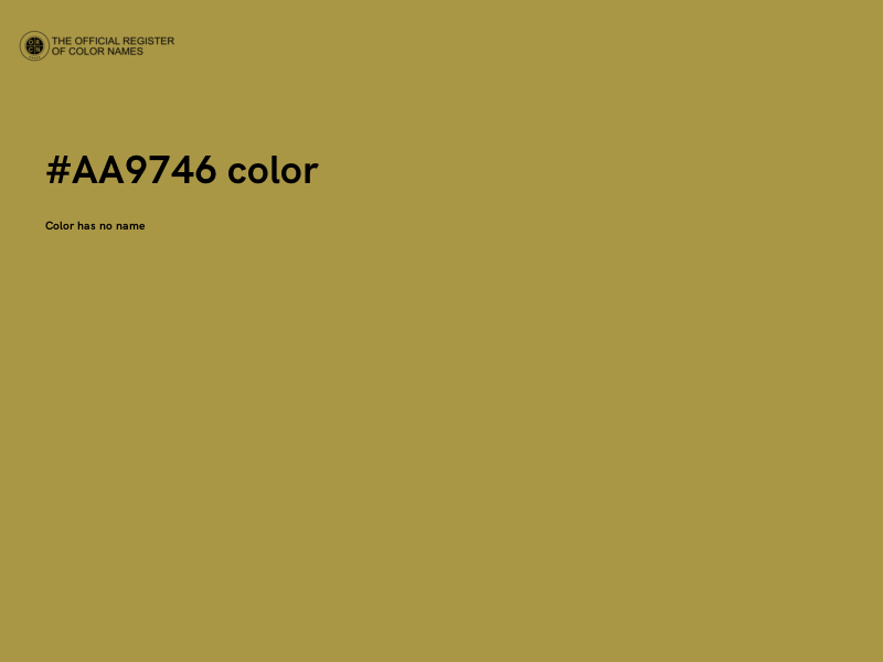 #AA9746 color image