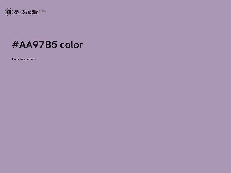 #AA97B5 color image