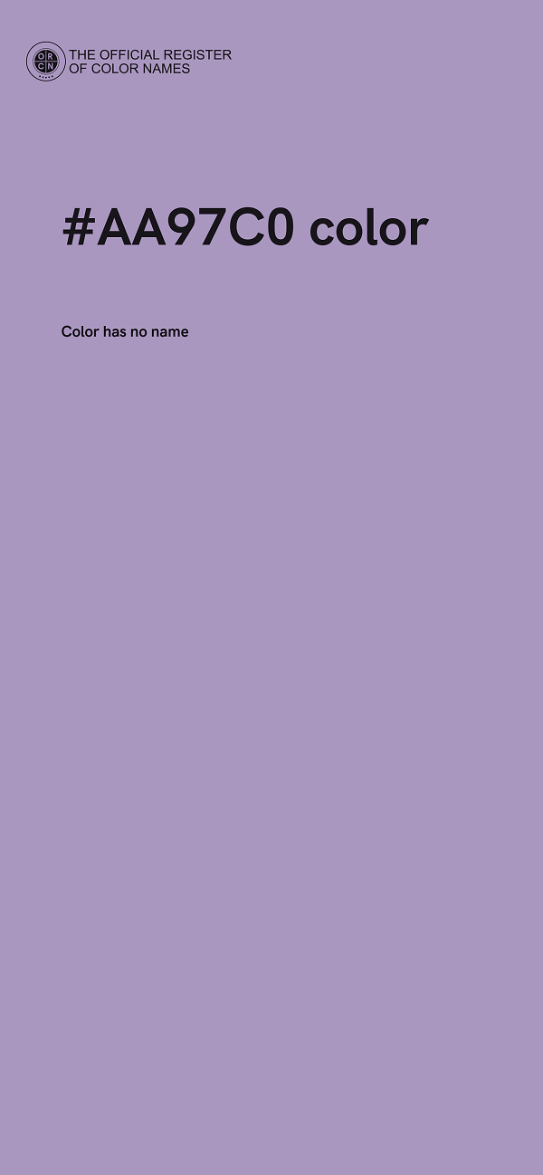 #AA97C0 color image