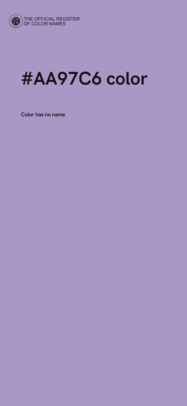 #AA97C6 color image