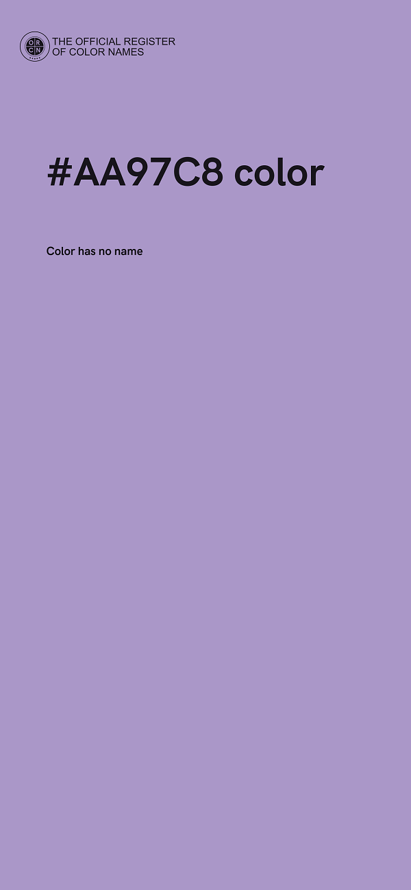 #AA97C8 color image