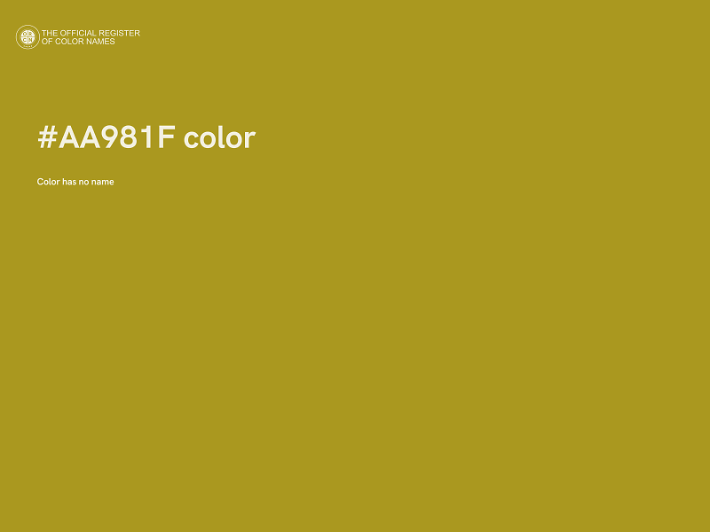 #AA981F color image