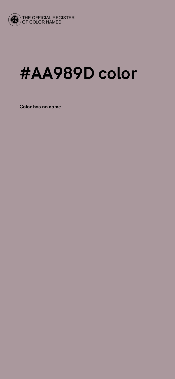 #AA989D color image