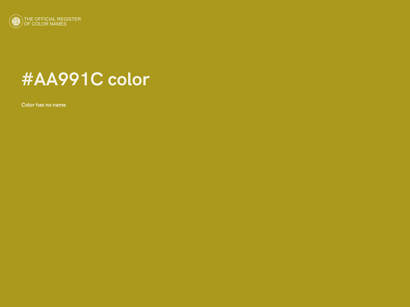 #AA991C color image