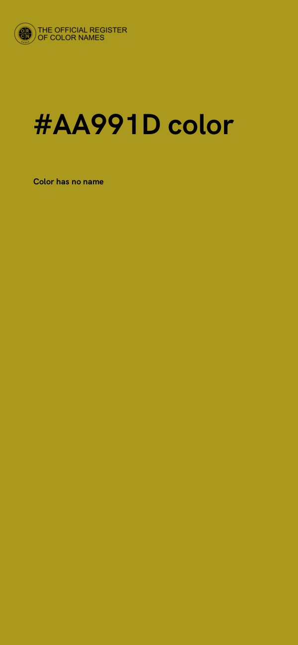 #AA991D color image