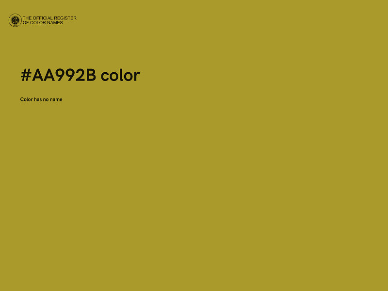 #AA992B color image