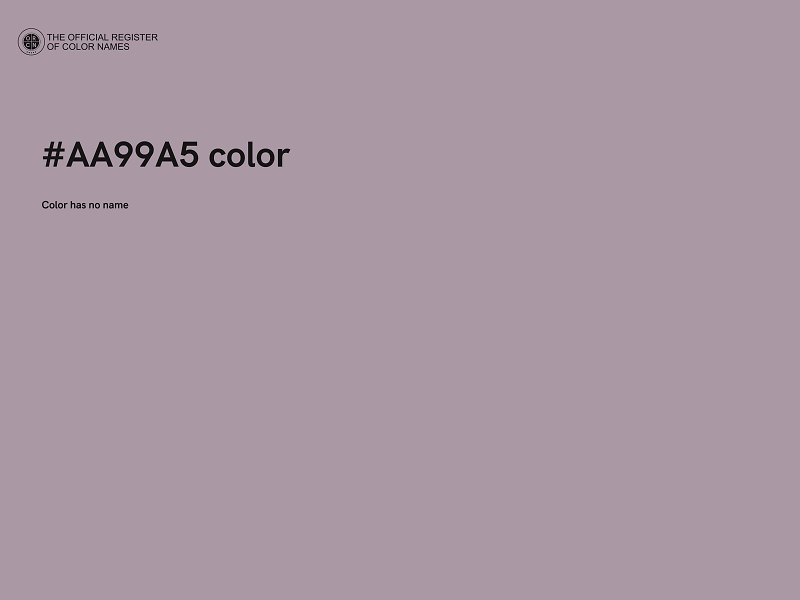 #AA99A5 color image