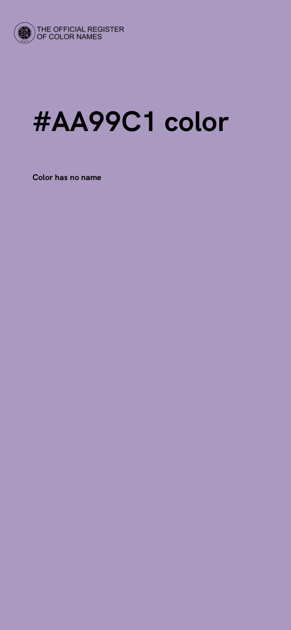 #AA99C1 color image