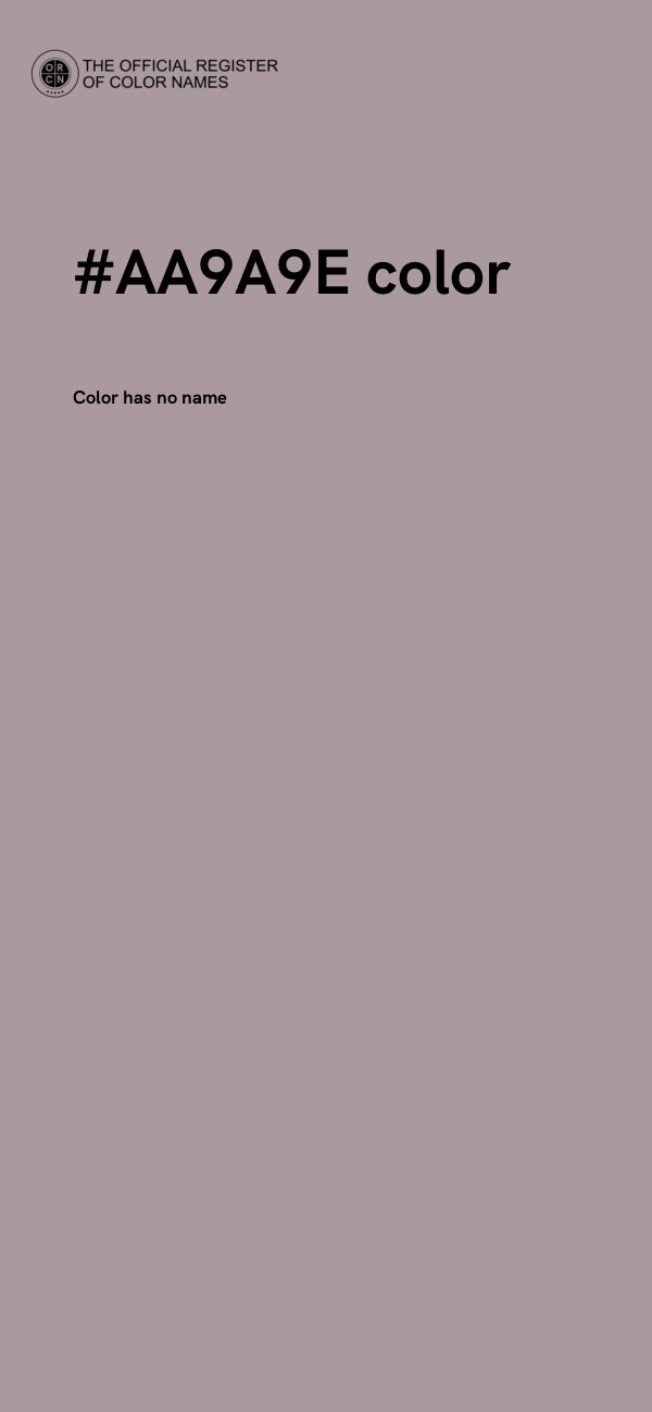 #AA9A9E color image