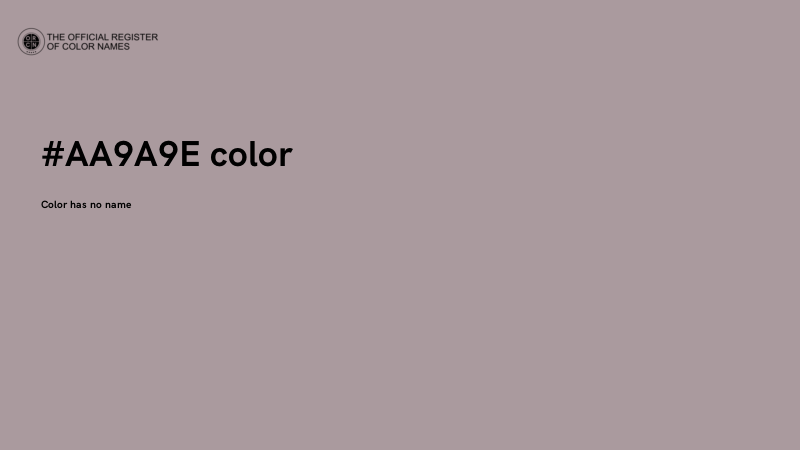 #AA9A9E color image