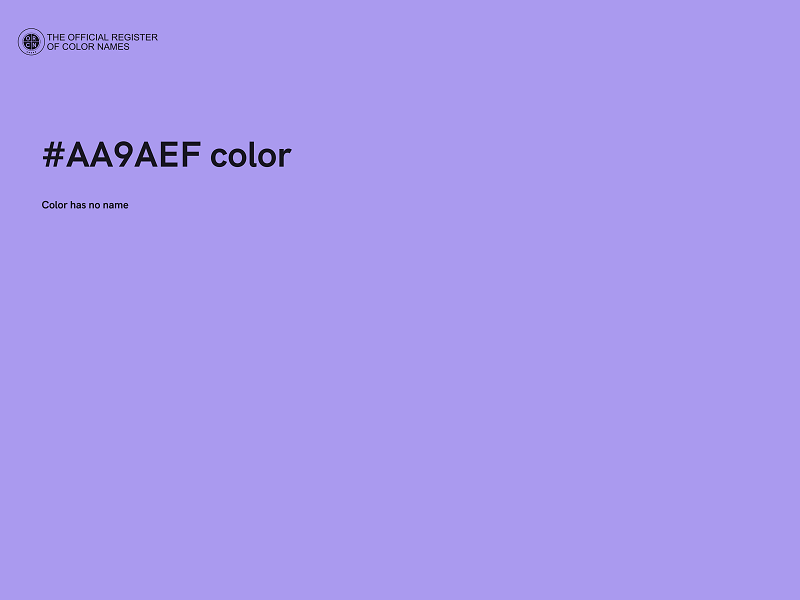 #AA9AEF color image