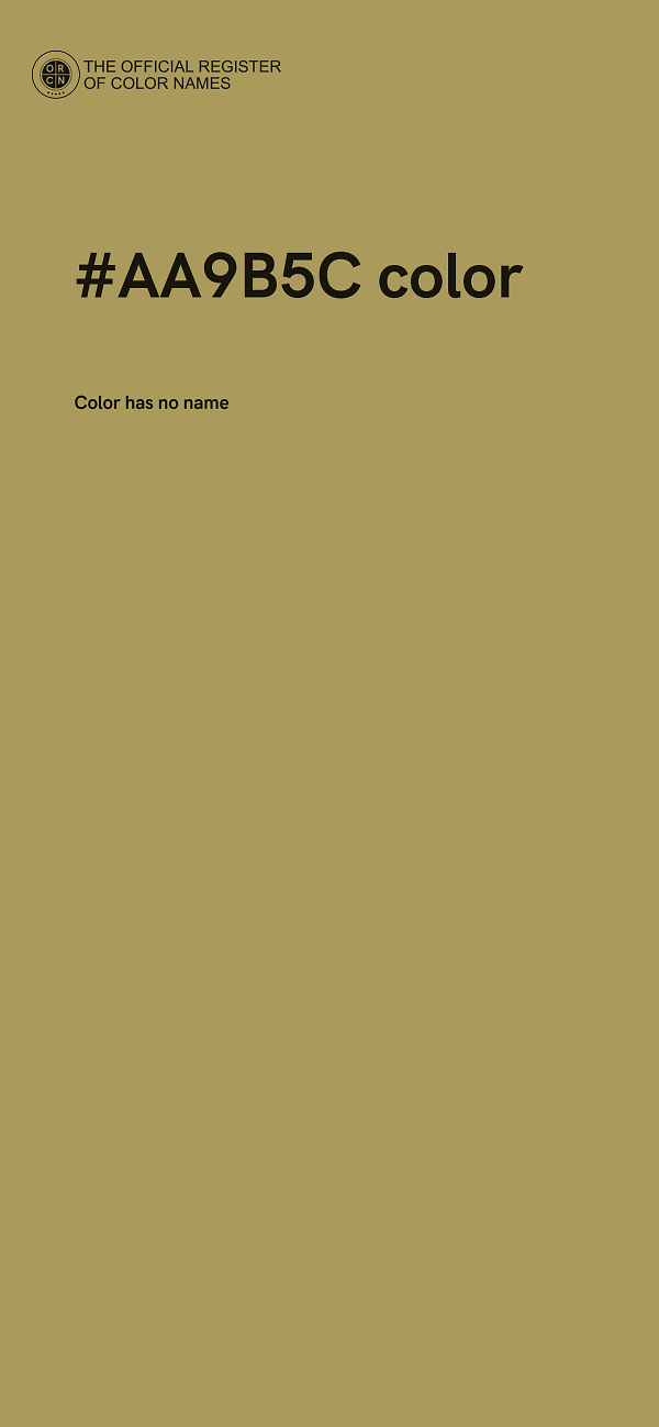 #AA9B5C color image