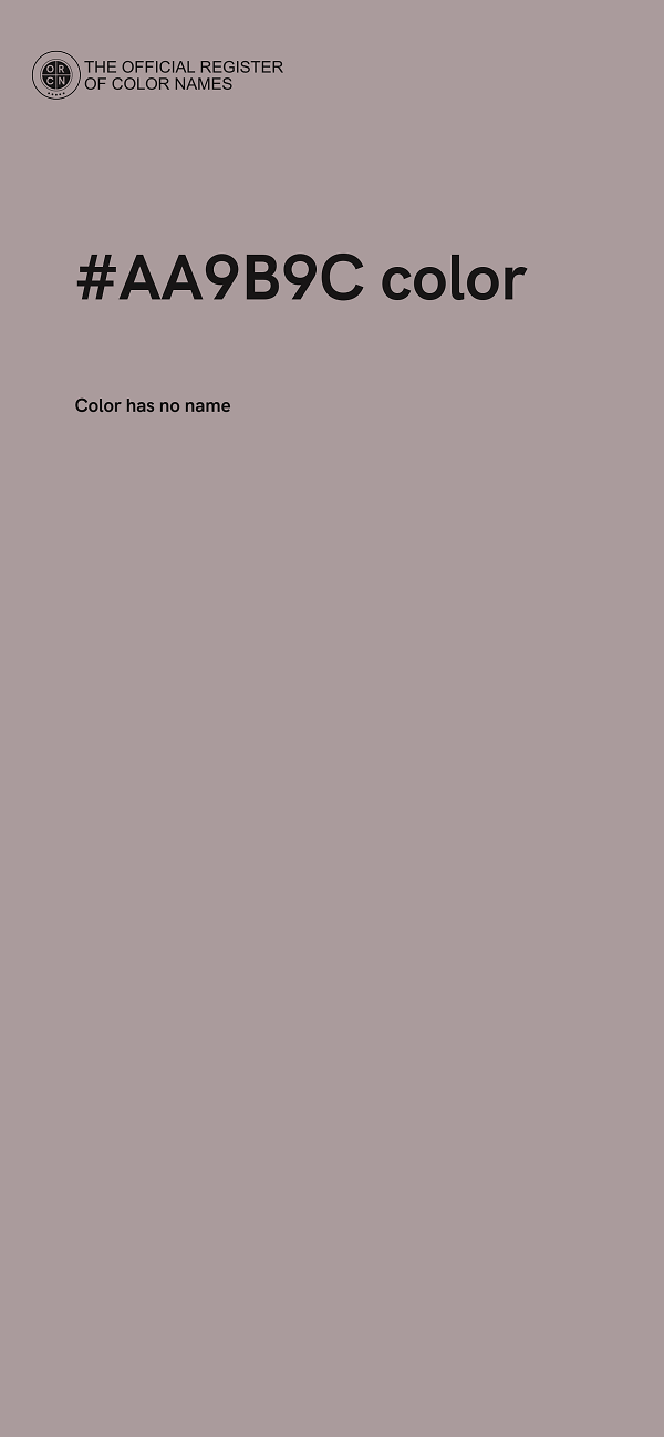 #AA9B9C color image
