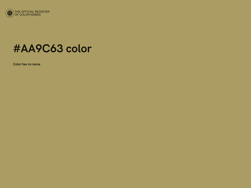 #AA9C63 color image