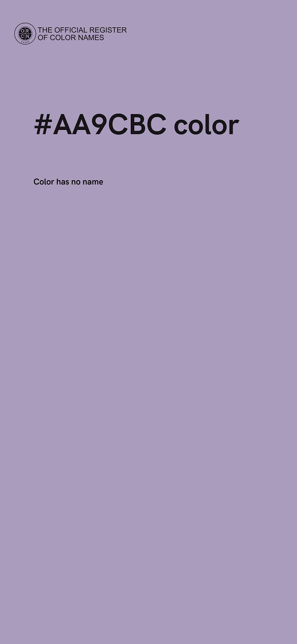 #AA9CBC color image