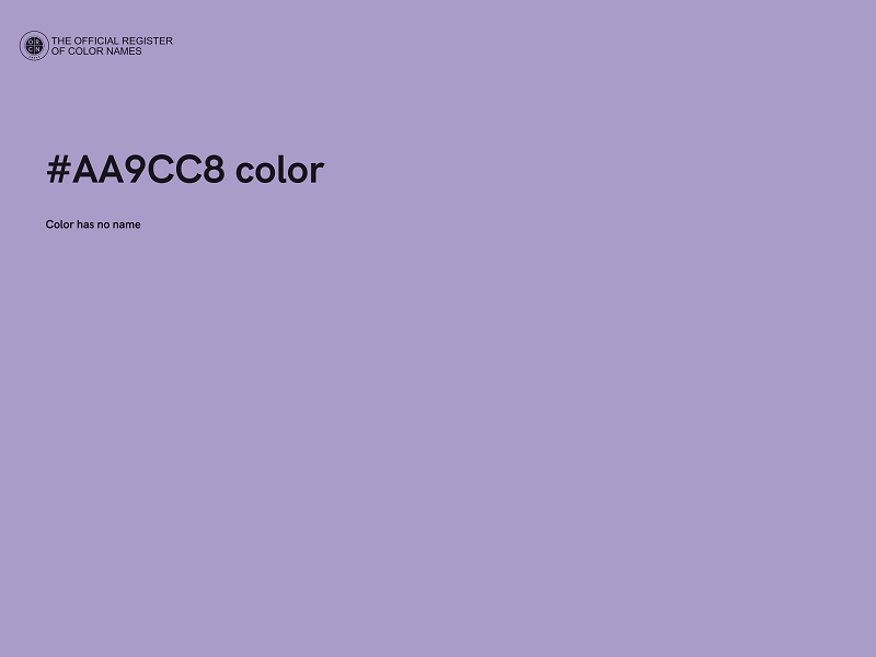 #AA9CC8 color image