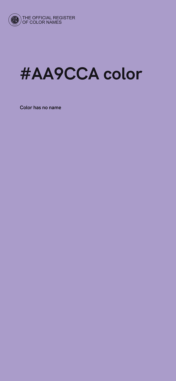 #AA9CCA color image