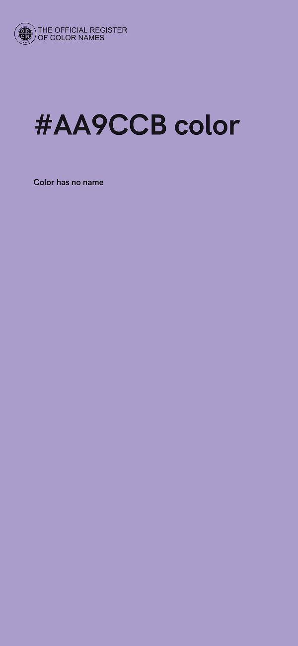 #AA9CCB color image