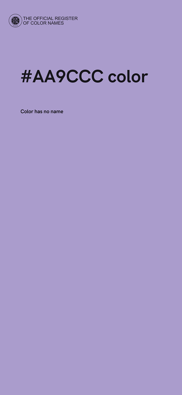 #AA9CCC color image