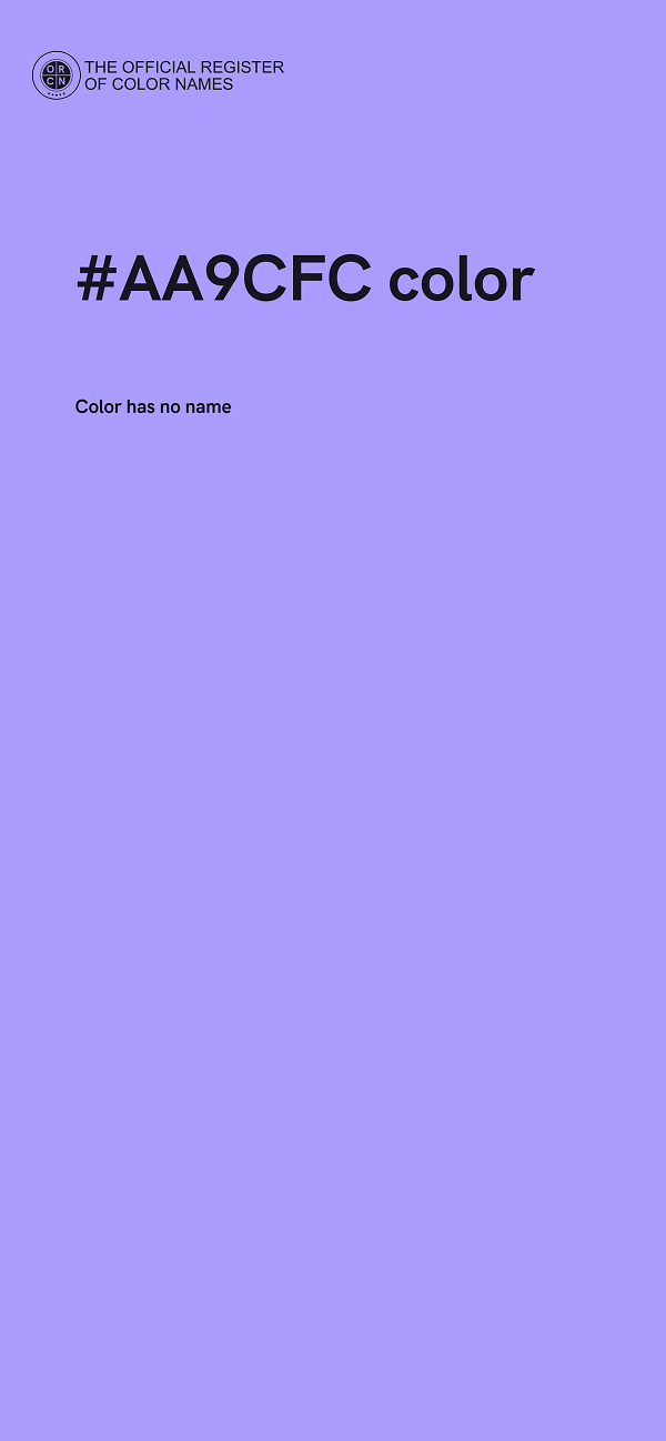 #AA9CFC color image