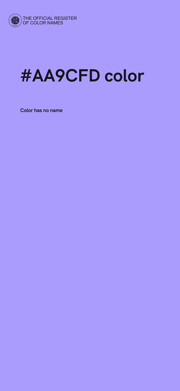 #AA9CFD color image