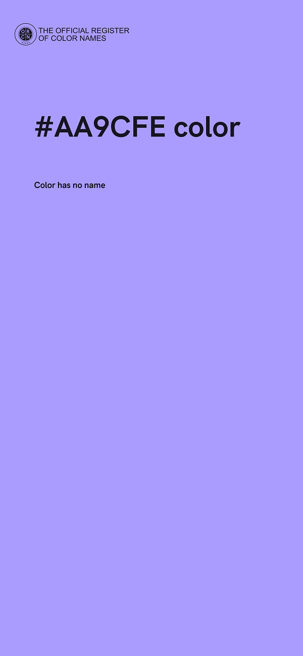 #AA9CFE color image