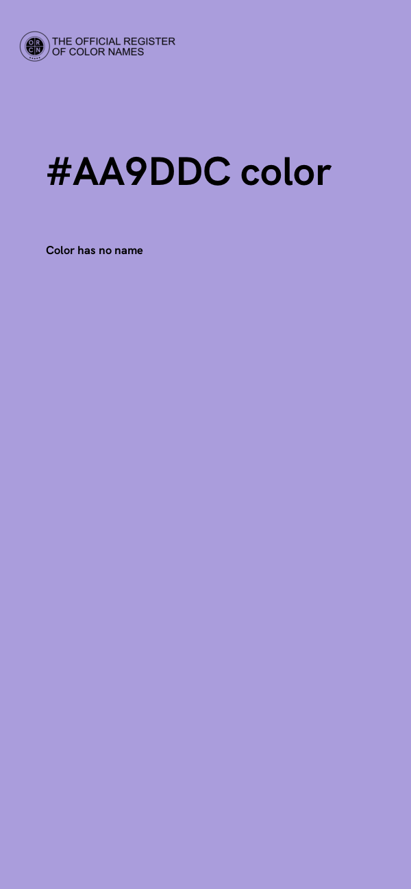 #AA9DDC color image